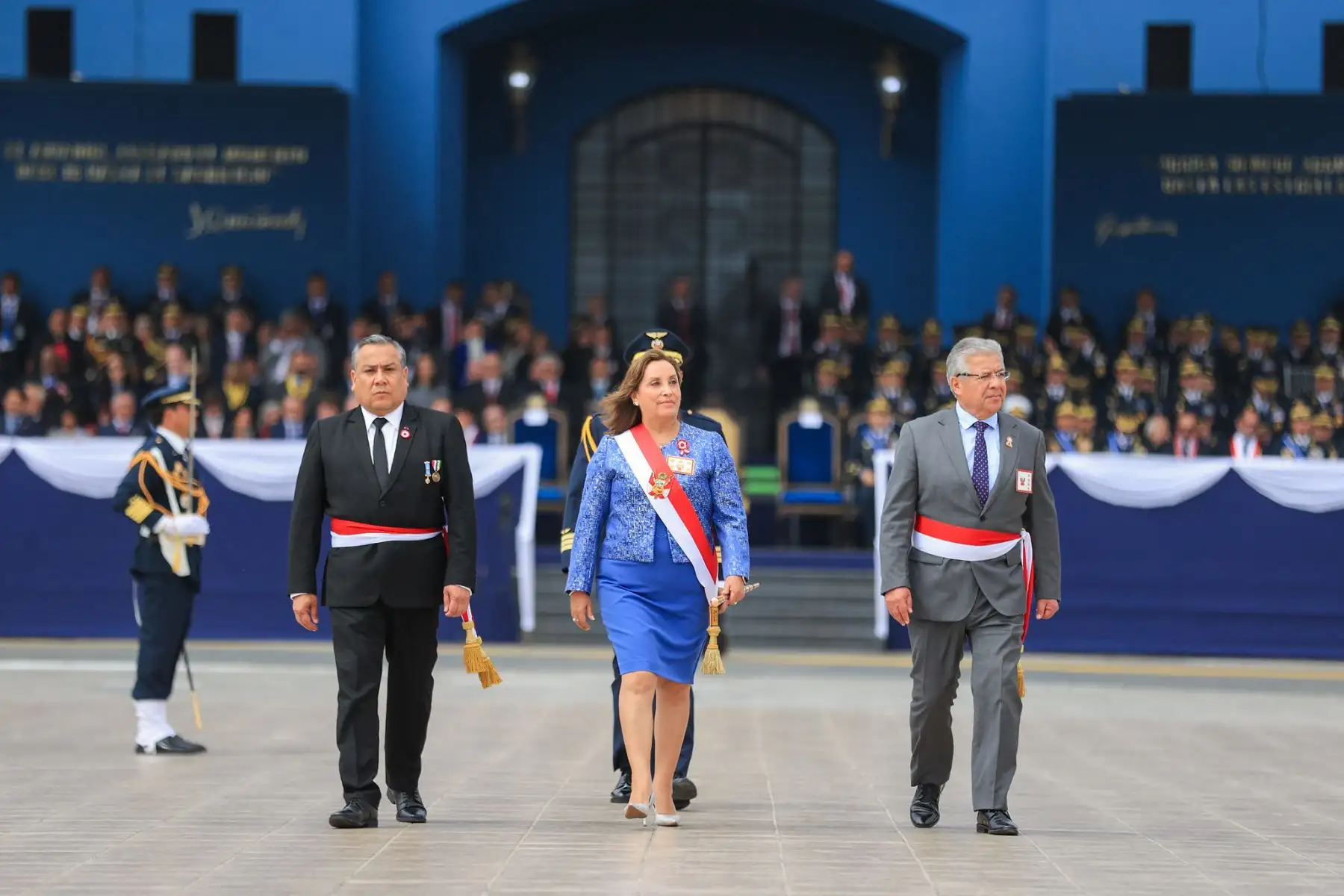 La presidenta Dina Boluarte participa en el 83° aniversario de la inmolación del capitán FAP José Abelardo Quiñones Gonzales y Día de la Fuerza Aérea del Perú.
Foto: ANDINA/Prensa Presidencia
