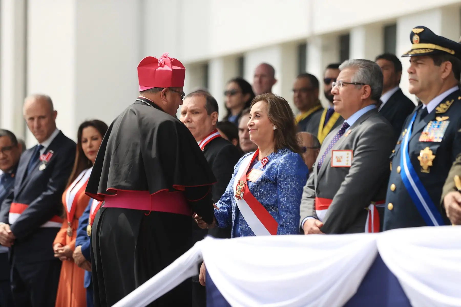 La presidenta Dina Boluarte participa en el 83° aniversario de la inmolación del capitán FAP José Abelardo Quiñones Gonzales y Día de la Fuerza Aérea del Perú.
Foto: ANDINA/Prensa Presidencia