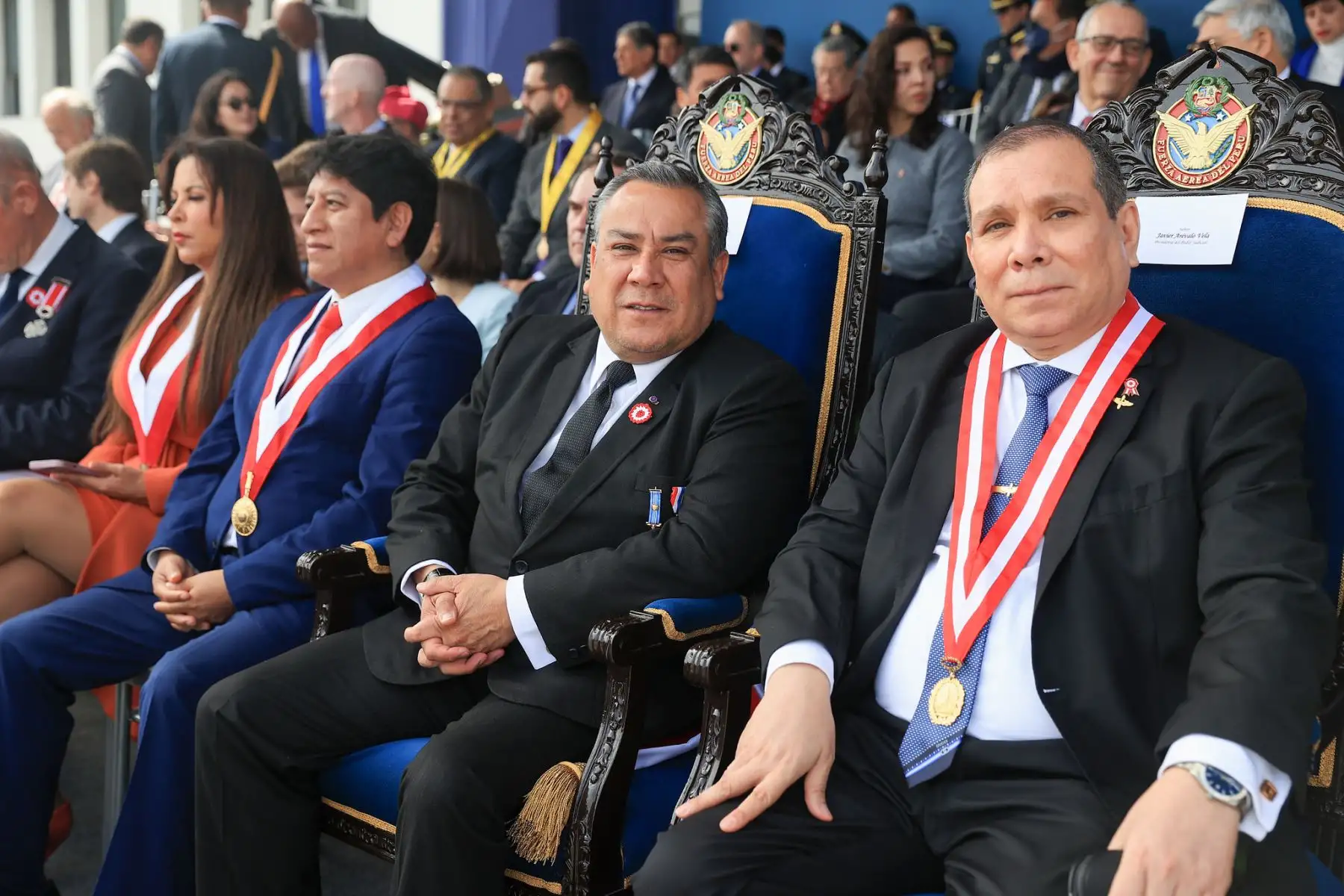 La presidenta Dina Boluarte participa en el 83° aniversario de la inmolación del capitán FAP José Abelardo Quiñones Gonzales y Día de la Fuerza Aérea del Perú.
Foto: ANDINA/Prensa Presidencia