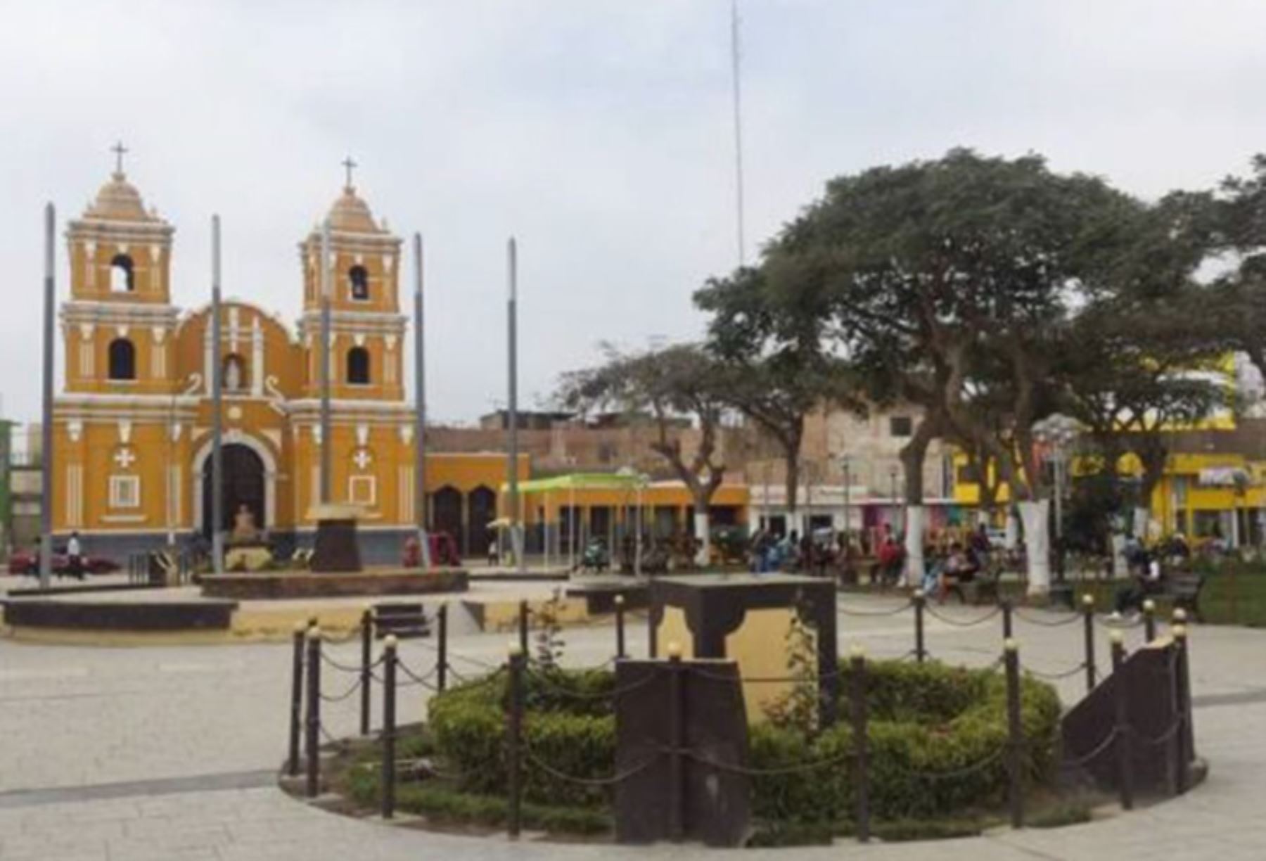 Plaza de Armas de la ciudad de San Vicente de Cañete, al sur de Lima Foto: INTERNET/Medios