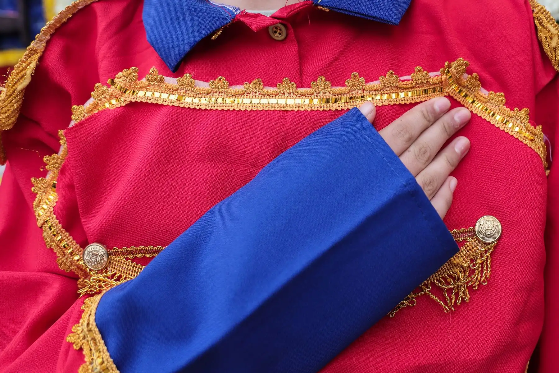 Pacientes de distintas edades se vistieron de emblemáticos héroes y personajes peruanos para el desfile cívico en el INSN San Borja. Foto: ANDINA/ Connie Calderon