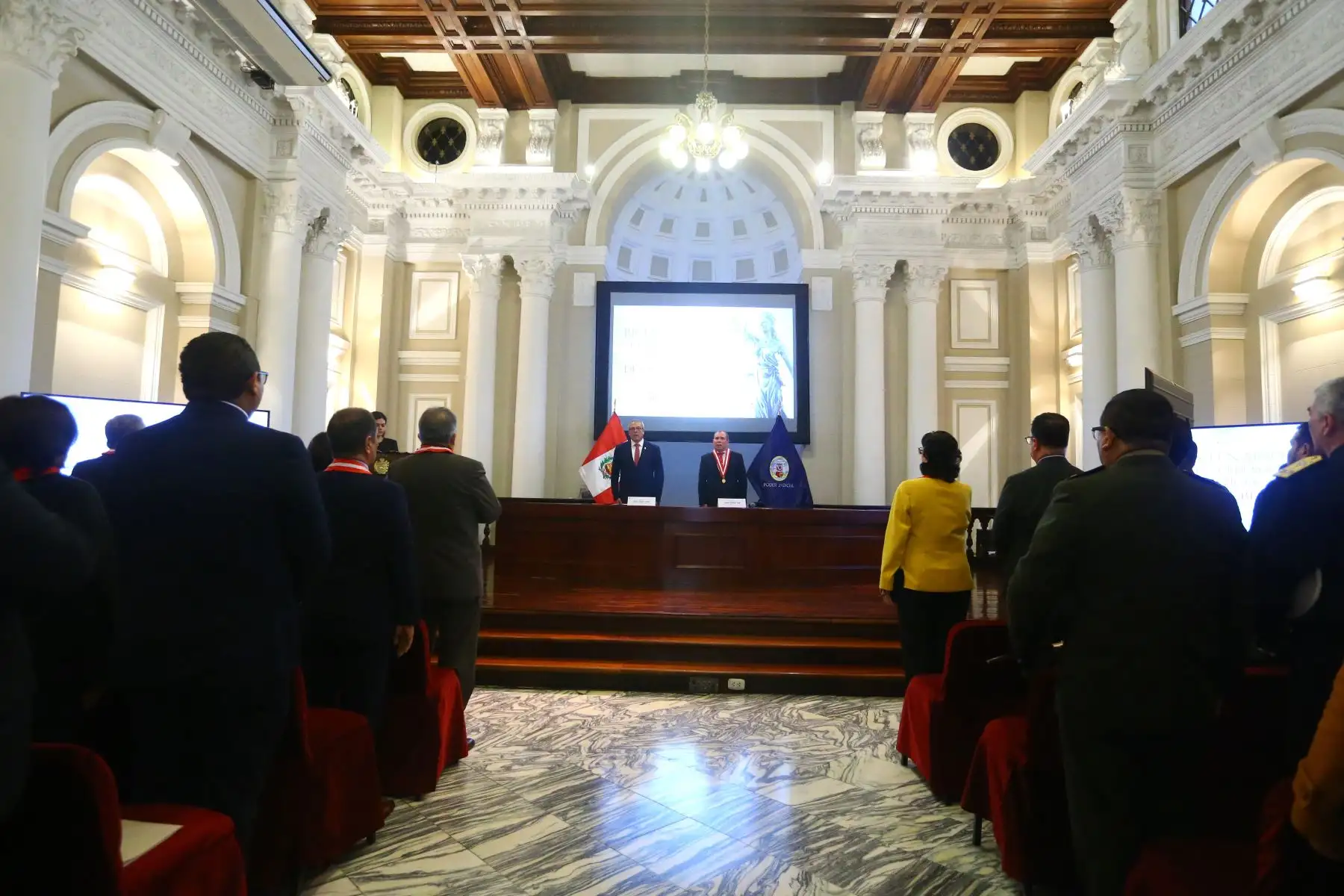 La importante actividad se llevó acabo en el Salón Vidaurre de Palacio Nacional de Justicia.
Foto: ANDINA/Eddy Ramos