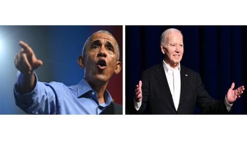 Exmandatario Barack Obama y presidente de Estados Unidos, Joe Biden. Foto: ANDINA/AFP