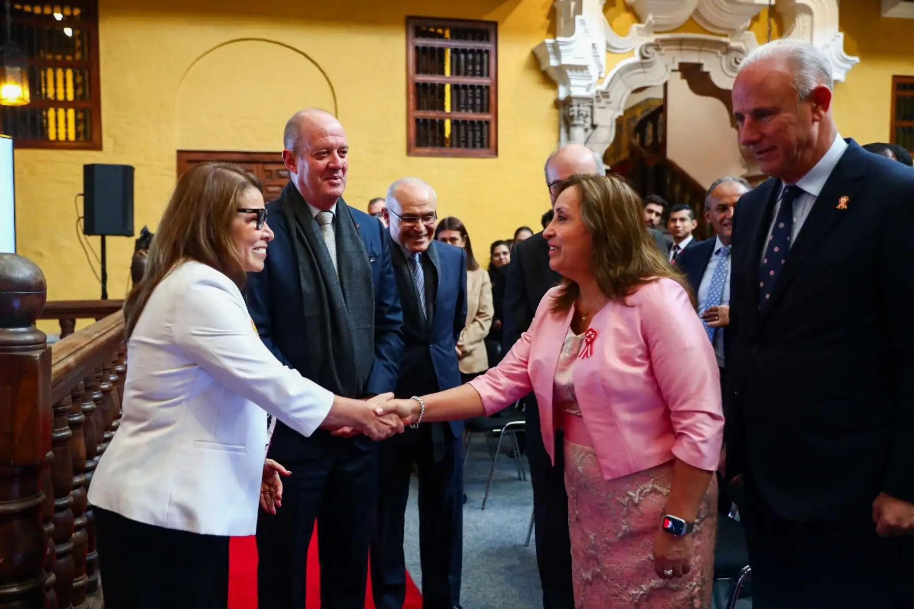 La presidenta Dina Boluarte participa en la ceremonia de lanzamiento de las becas APEC Ciudadano Microsoft. Foto: ANDINA/ Prensa Presidencia