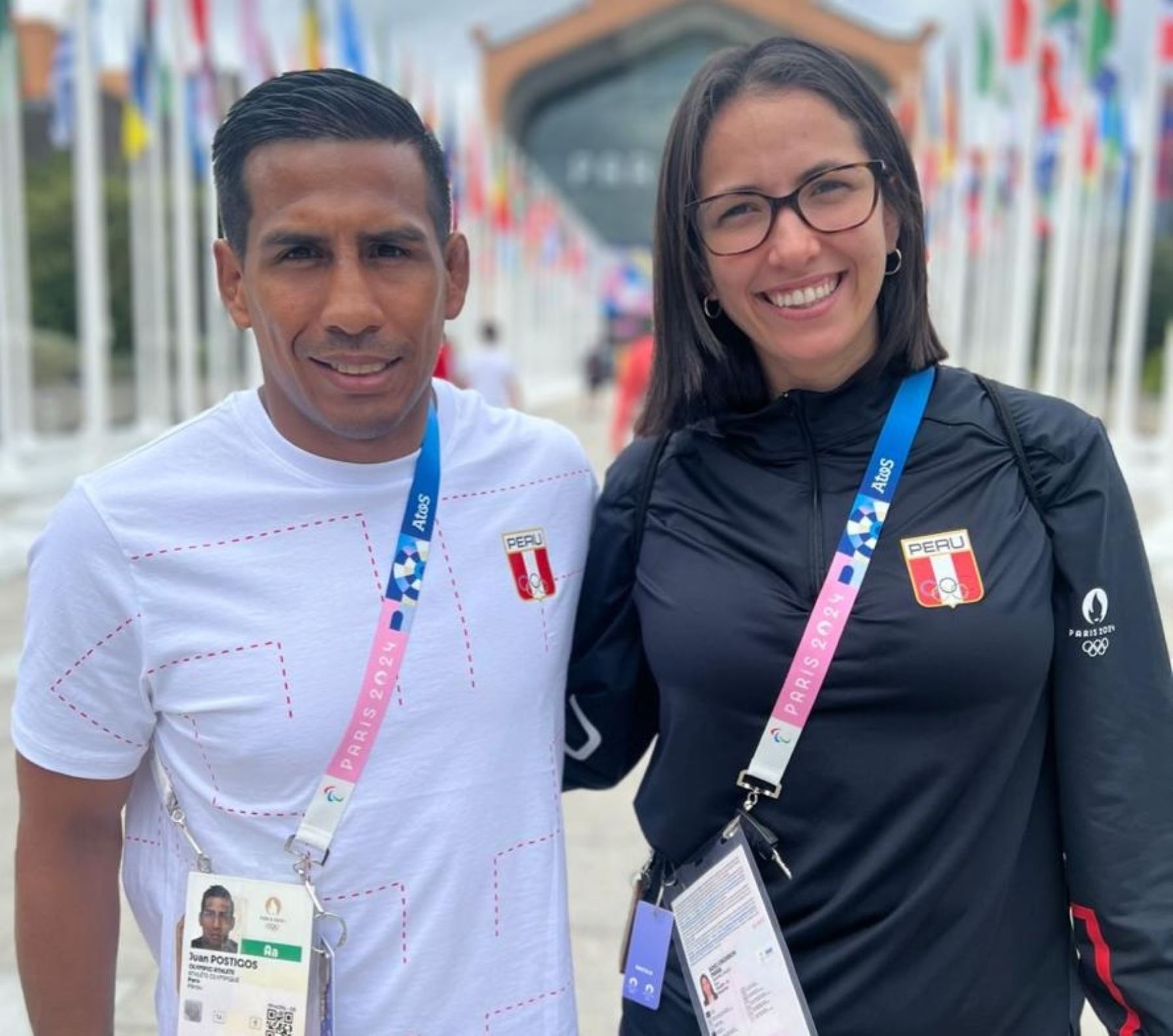 Juan Miguel Postigos y María Luis Doig será los abanderados peruanos en el desfile inaugural de los Juegos Olímpicos de París 2024