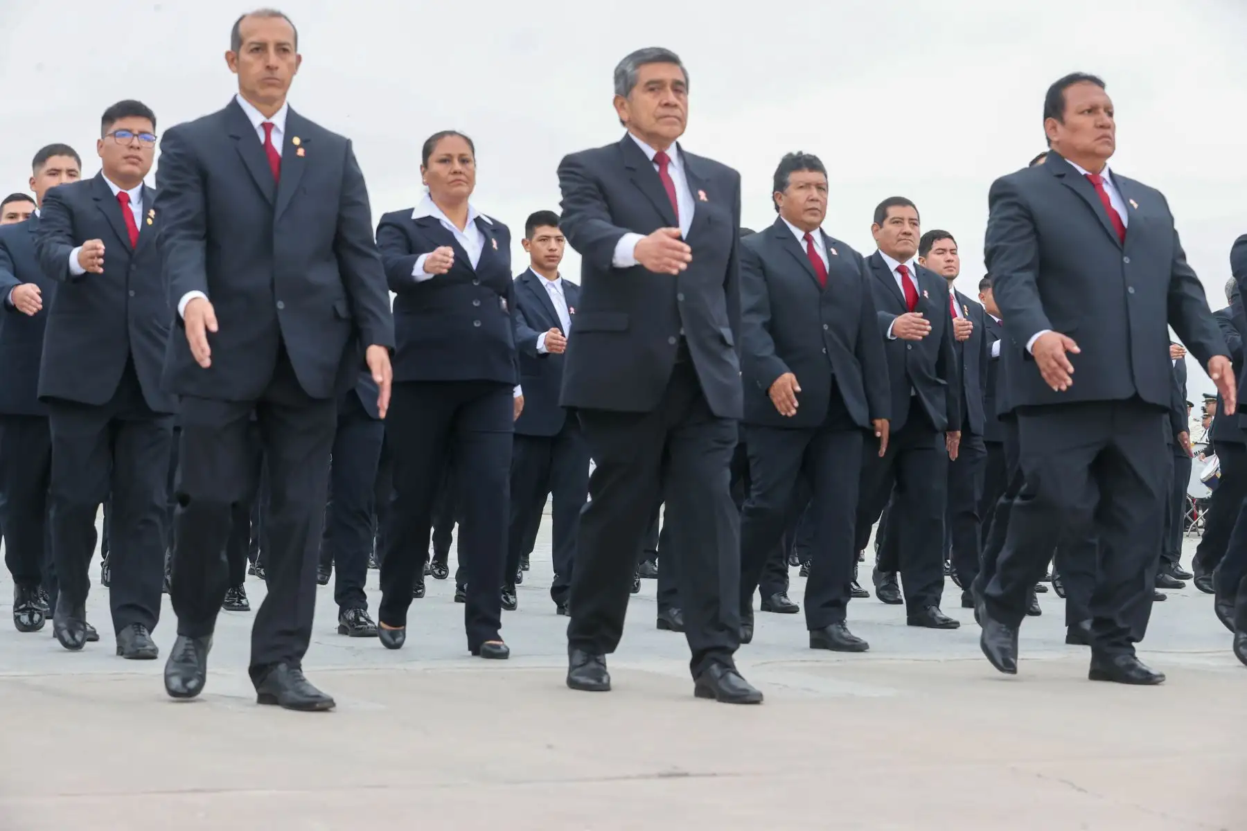 Desfile del batallón del personal del GEIN durante el ensayo general de la Gran Parada y Desfile Cívico Militar 2024 desarrollado en la base aérea Las Palmas como parte de las actividades por el 203° aniversario de la Independencia Nacional del Perú.

Foto:Juan Carlos Guzmán Negrini