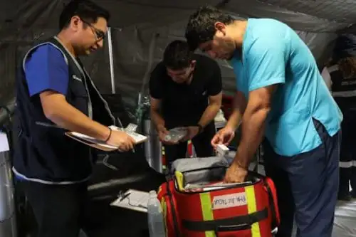 El Minsa se suma con su personal profesional y equipamiento al esfuerzo conjunto de todas las entidades del Estado en el ámbito sanitario, bajo la coordinación del Comando de Salud del Ejército (COSALE). Foto: ANDINA/Difusión