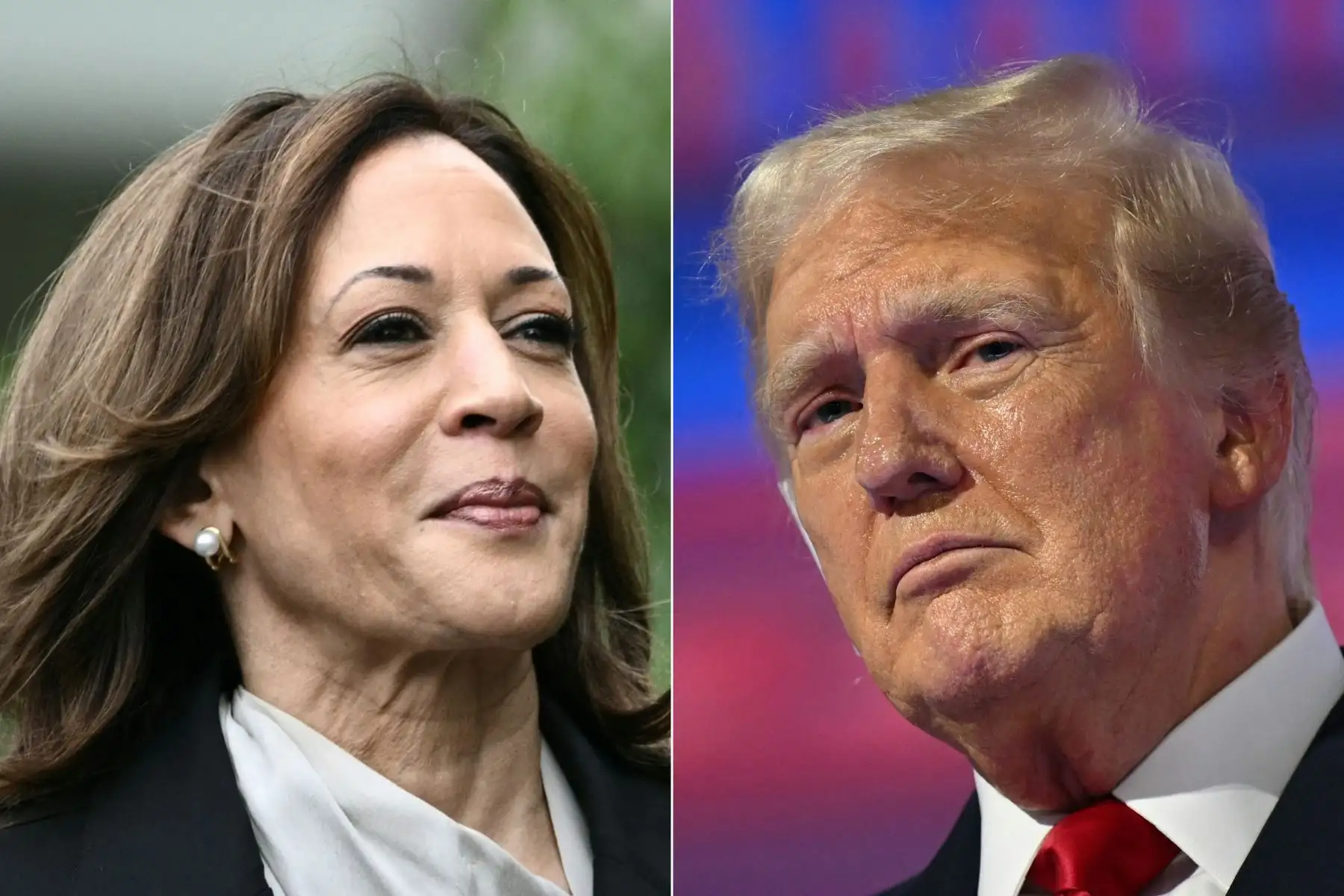 Kamala Harris y Donald Trump, aspirantes a la presidencia de Estados Unidos. Foto: AFP