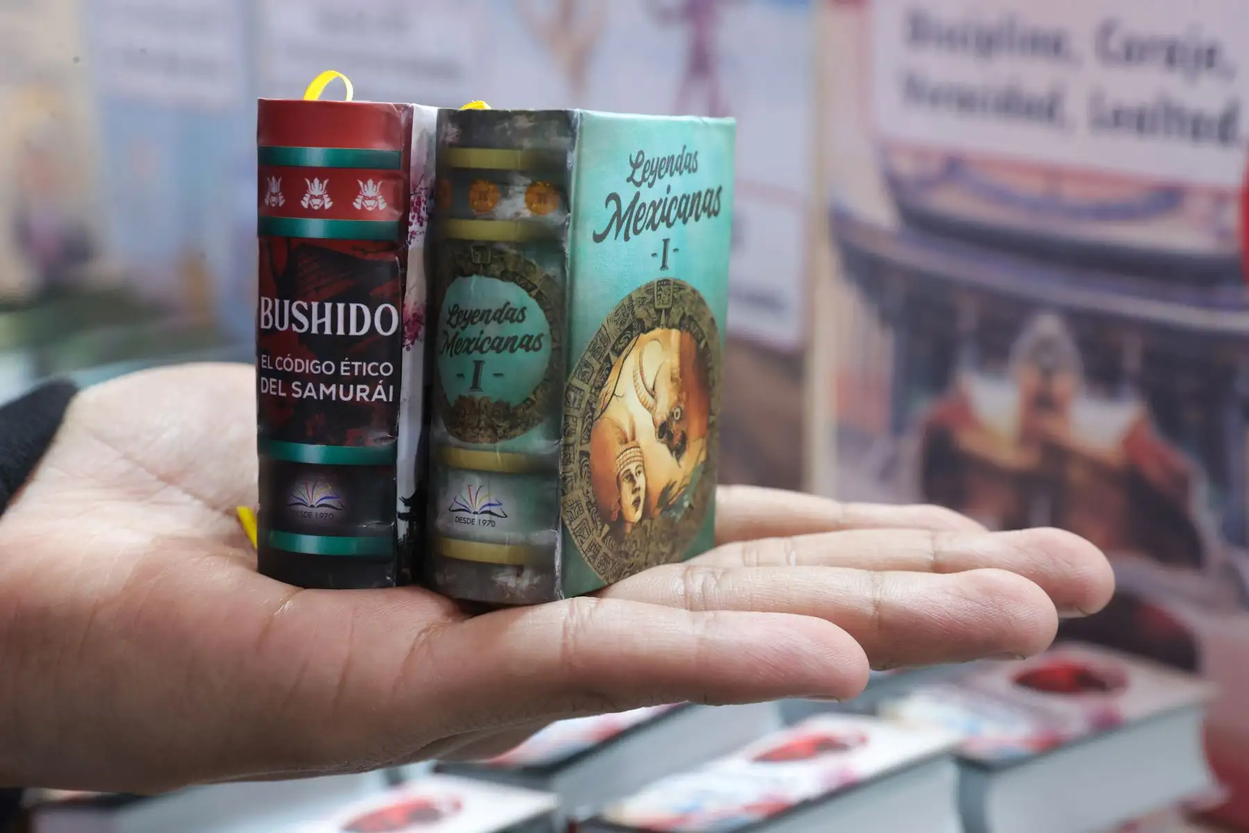 Los libros más pequeños del mundo tienen gran acogida por los lectores. Foto: ANDINA/Melina Mejía