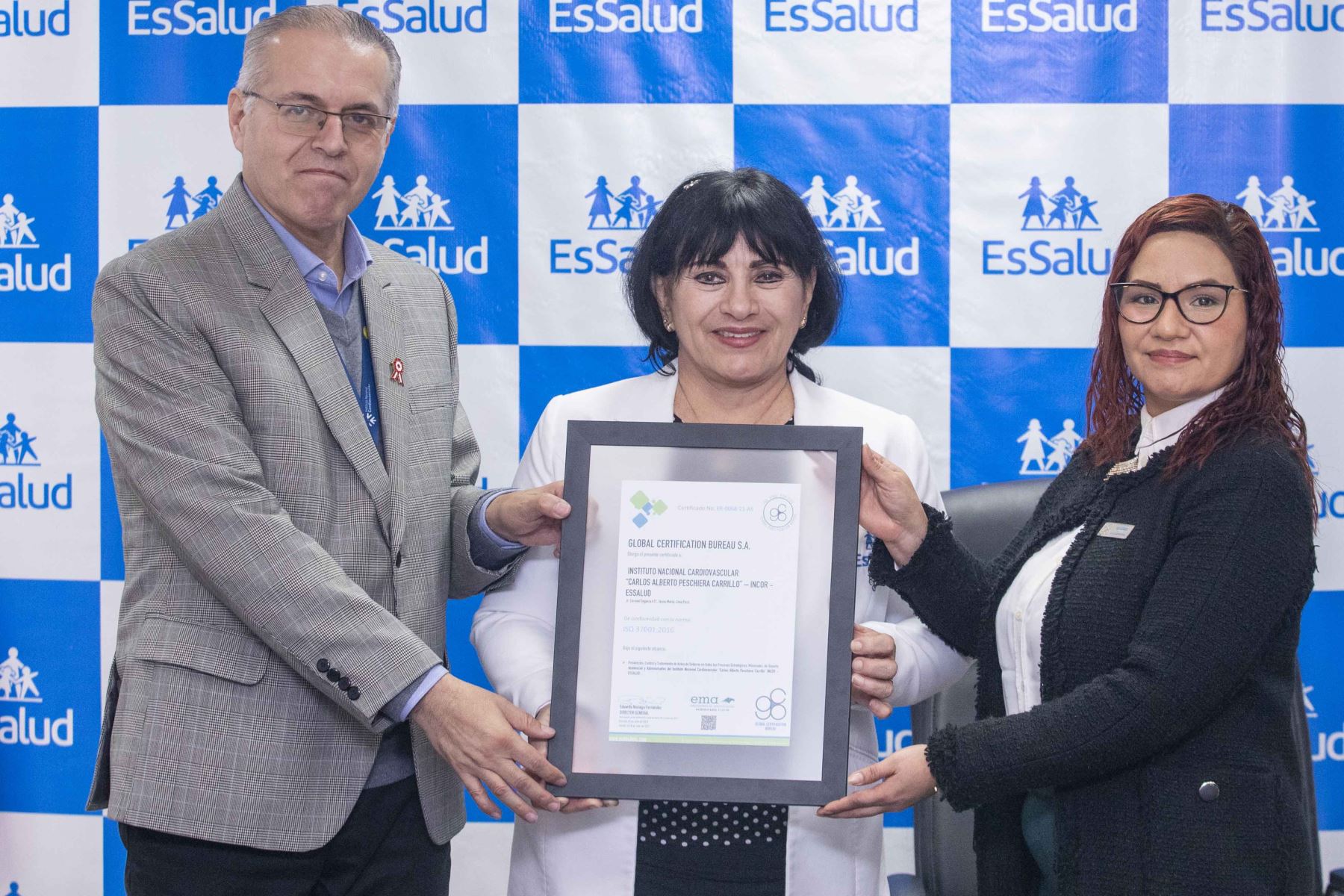 Incor de EsSalud obtiene recertificación ISO 37001 por sistema de gestión antisoborno. Foto: Andina/Difusión