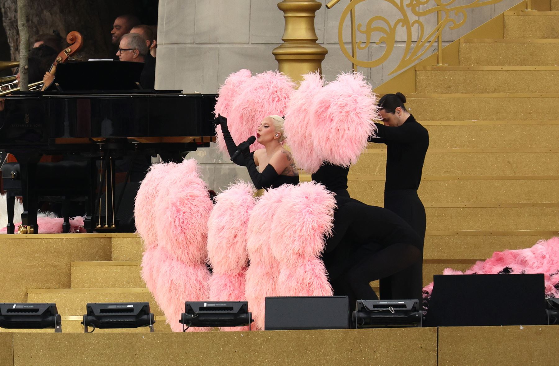 Lady Gaga cantó en la ceremonia de apertura de los Juegos de París 2024