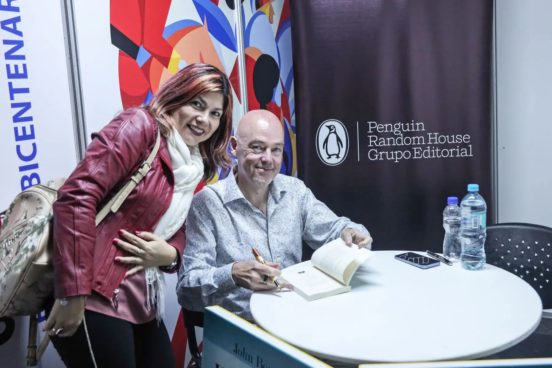 El reconocido escritor irlandés, John Boyne, autor de novelas y relatos, presenta su libro “El niño con el pijama de rayas”. Foto: ANDINA/ Connie Calderon