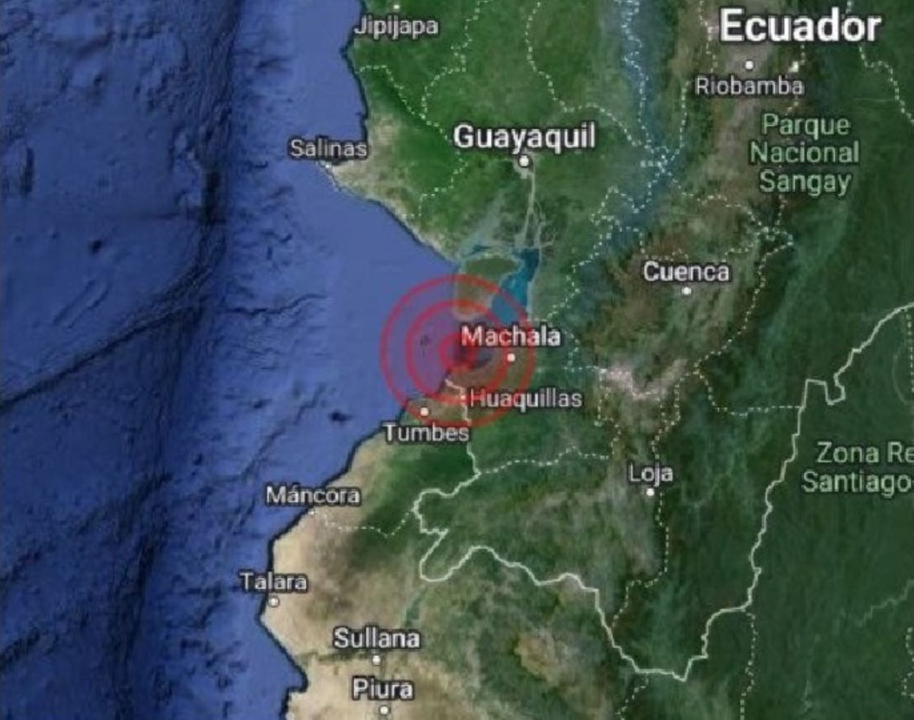 Temblor de magnitud 4.5 sacudió esta madrugada Tumbes.