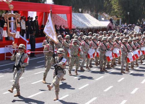 Con un desfile cívico-militar y otras actividades, Tacna rindió homenaje a la patria por el 203° aniversario de la Independencia del Perú. ANDINA/Difusión