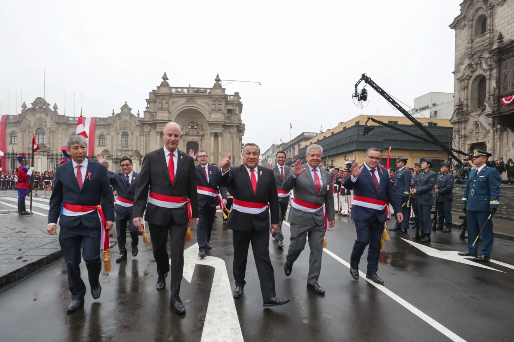 Ministros de Estado y altas autoridades, participan de la misa y tedeum en la Basílica Catedral de Lima por el 203.° aniversario de la independencia del Perú. Foto: ANDINA/ Prensa Presidencia. 
Foto: ANDINA/Prensa Presidencia