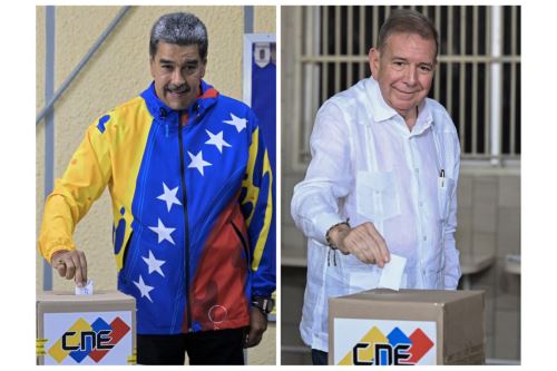El presidente de Venezuela, Nicolás Madura, responsabilizó al candidato de la oposición Edmundo González Urrutia por las muertes en Venezuela. Foto: AFP
