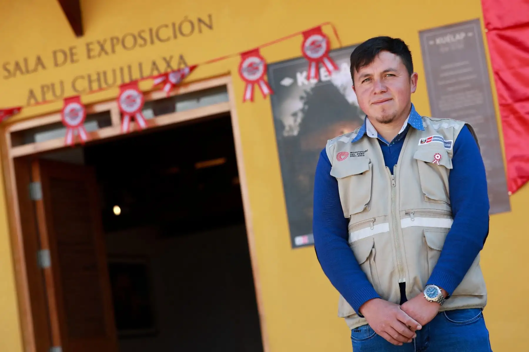 En el marco de las celebraciones del 203º Aniversario de la Proclamación de la Independencia Nacional, turistas nacionales y extranjeros visitan el Centro de Interpretación de Kuélap.
Foto: ANDINA / Prensa Presidencia