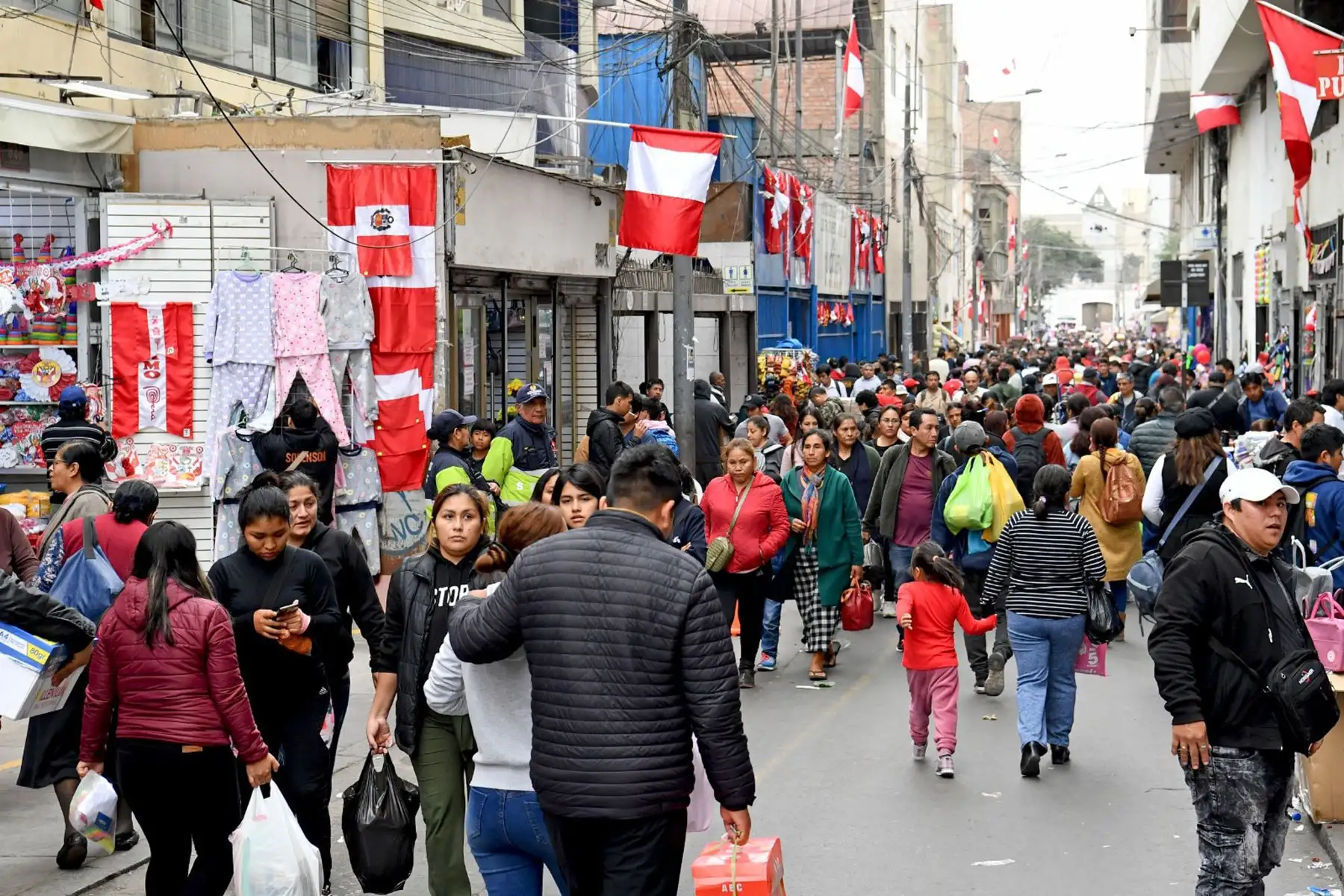 En el centro de Lima, la actividad económica sigue vibrante en este día significativo para el país, mientras conmemoramos el 203º Aniversario de la Proclamación de la Independencia Nacional.
Foto: ANDINA/Prensa Presidencia
