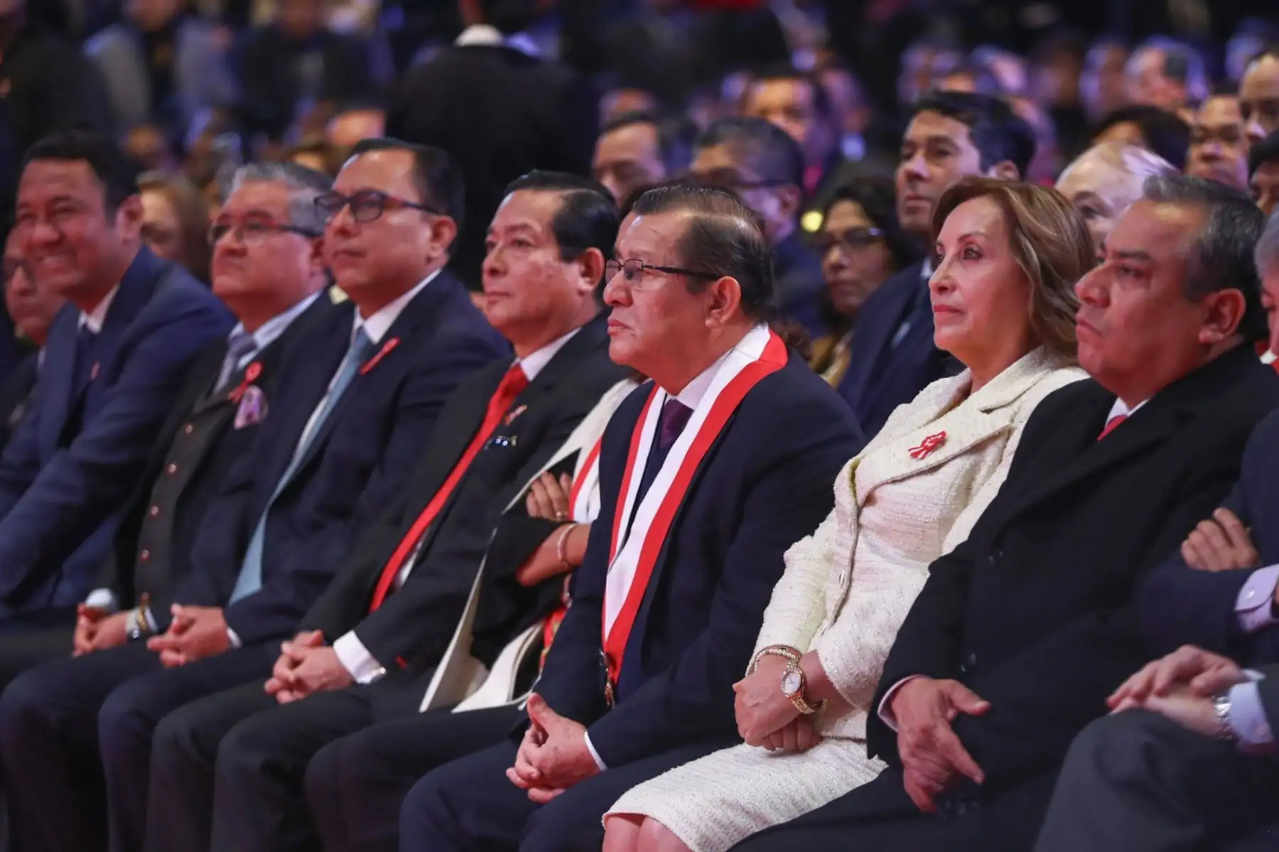 Presidenta Dina Boluarte participa de la ceremonia 
 de acción de gracias por el Perú. Foto: ANDINA/Prensa Presidencia