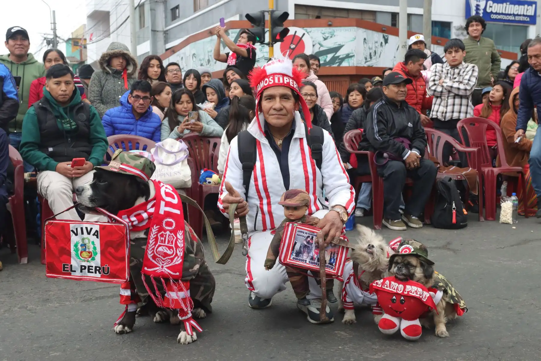 Imágenes previas  del Desfile cívico militar por fiestas patrias en la avenida Brasil. Foto: ANDINA / Lino Chipana