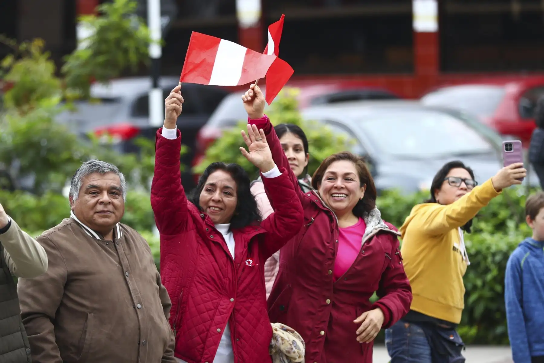 Presidenta de la República, Dina Boluarte llega a la Gran Parada y Desfile Cívico Militar por el 203° aniversario de la Independencia Nacional del Perú. Foto: ANDINA/Prensa Presidencia