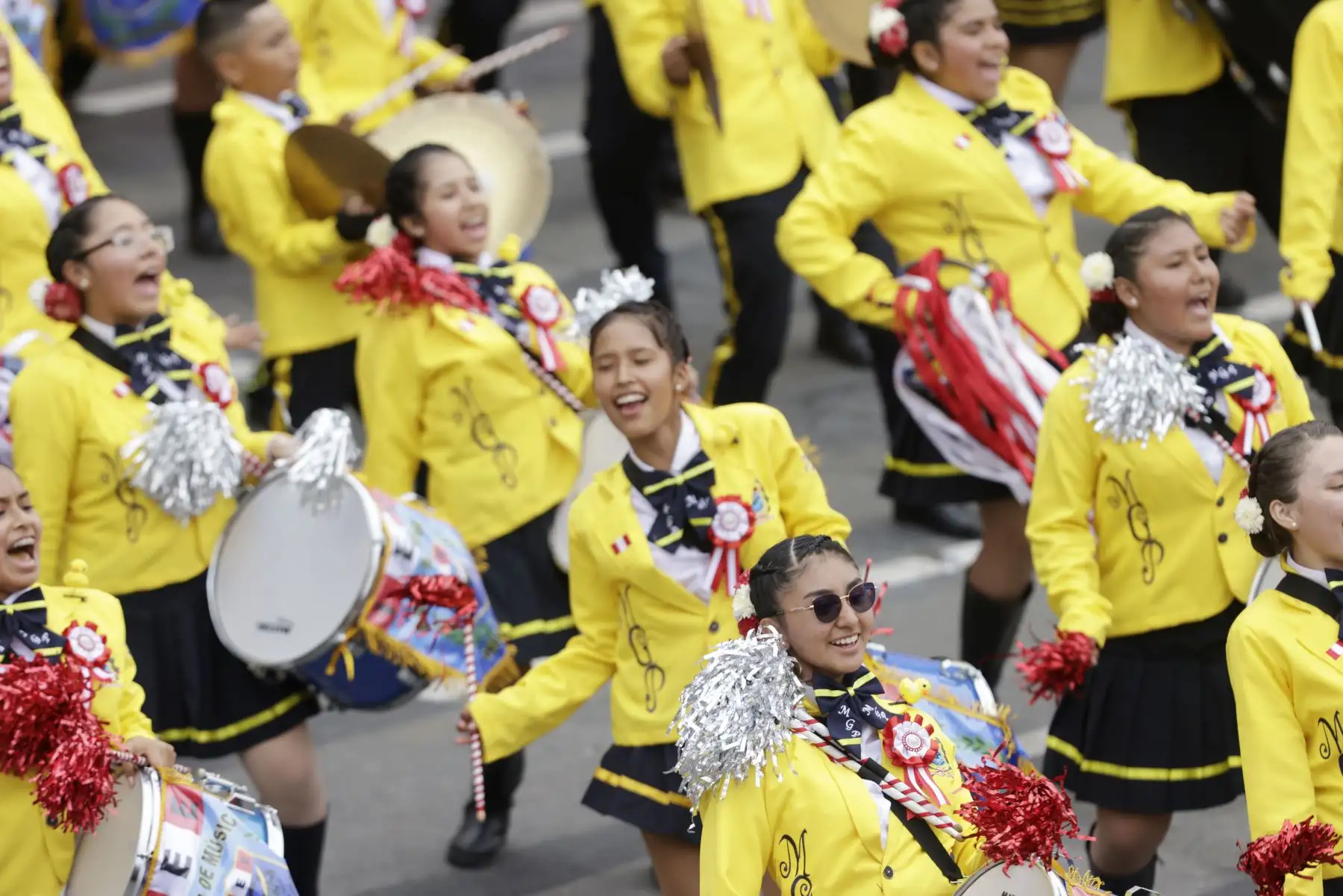 Escolares de Huaycán fueron ovacionados en Gran Parada Cívico Militar 2024: Foto: ANDINA
