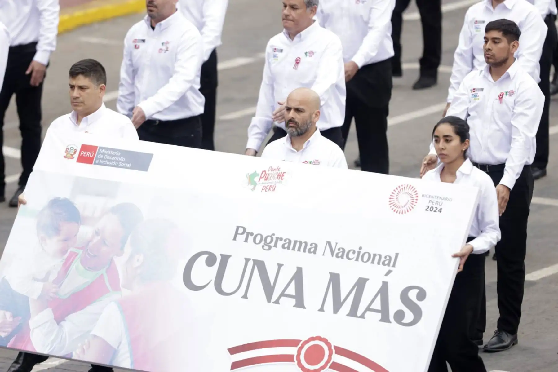 Cuna Más en la Gran Parada y Desfile Cívico Militar 2024 como parte de los actos conmemorativos por el 203° aniversario de la Independencia del Perú.
Foto: ANDINA/ Luis Iparraguirre