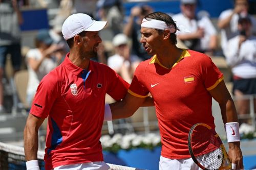 Djokovic y Nadal jugaron un emocionante partido de tenis en París 2024