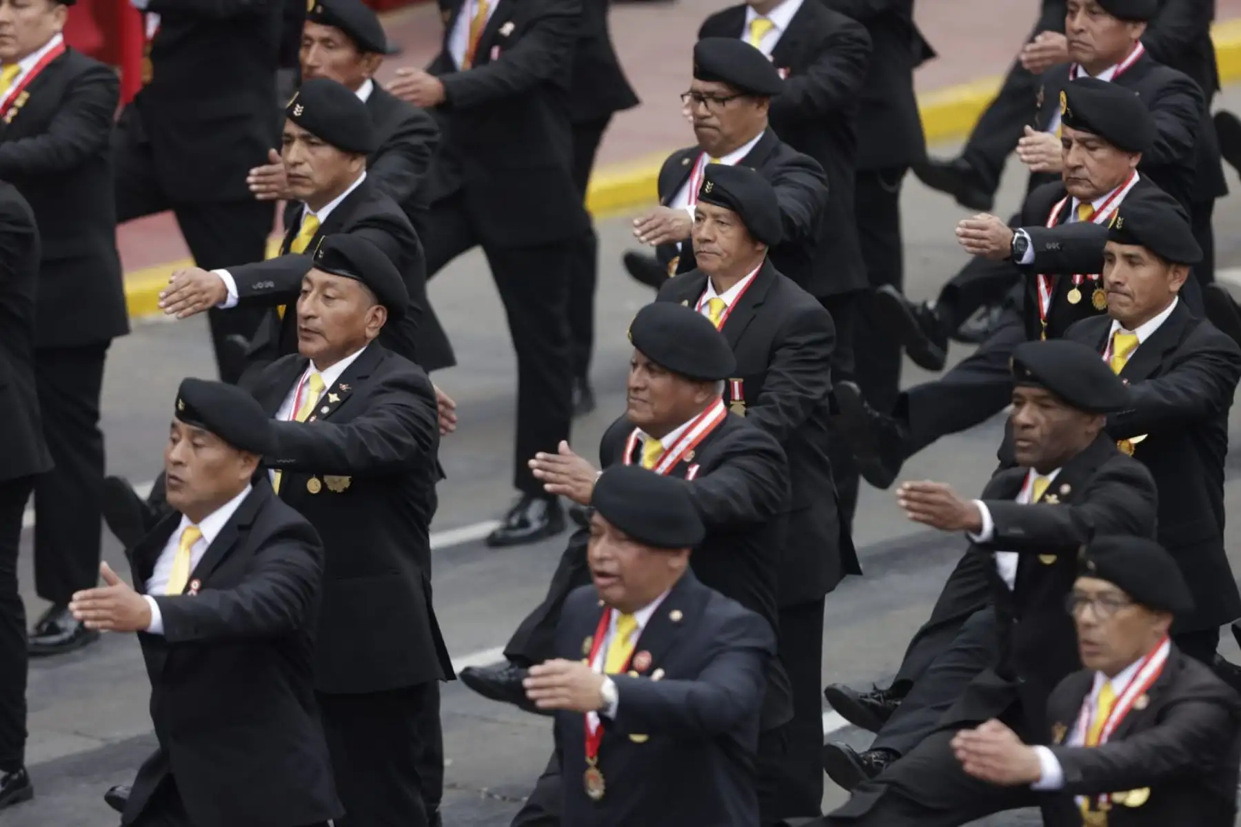 Veteranos de Guerra y de la Pacificación Nacional participan en la Gran Parada y Desfile Cívico Militar 2024 como parte de los actos conmemorativos por el 203° aniversario de la Independencia del Perú.
Foto: ANDINA/ Luis Iparraguirre
