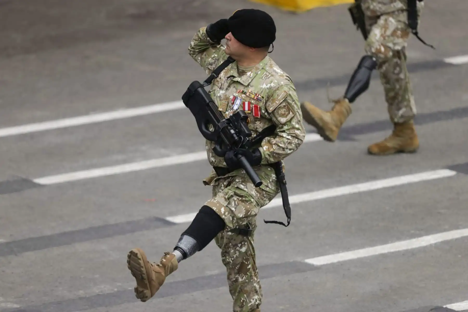 Veteranos de Guerra y de la Pacificación Nacional participan en la Gran Parada y Desfile Cívico Militar 2024 como parte de los actos conmemorativos por el 203° aniversario de la Independencia del Perú.
Foto: ANDINA/ Luis Iparraguirre