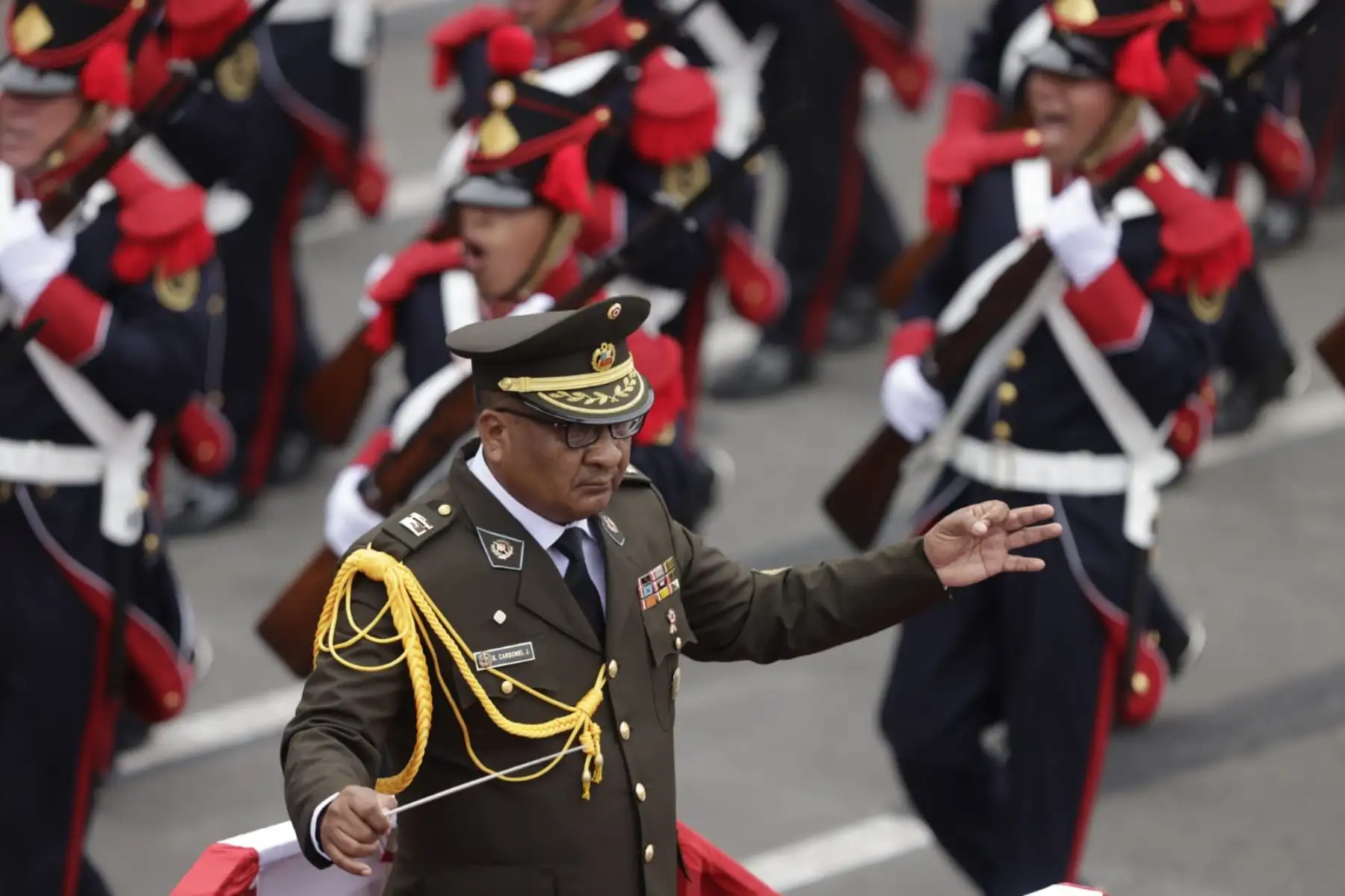 Ejercito del Perú participa en la Gran Parada y Desfile Cívico Militar 2024 como parte de los actos conmemorativos por el 203° aniversario de la Independencia del Perú.
Foto: ANDINA/ Luis Iparraguirre Ejercito del Perú participa en la Gran Parada y Desfile Cívico Militar 2024 como parte de los actos conmemorativos por el 203° aniversario de la Independencia del Perú.
Foto: ANDINA/ Luis Iparraguirre
