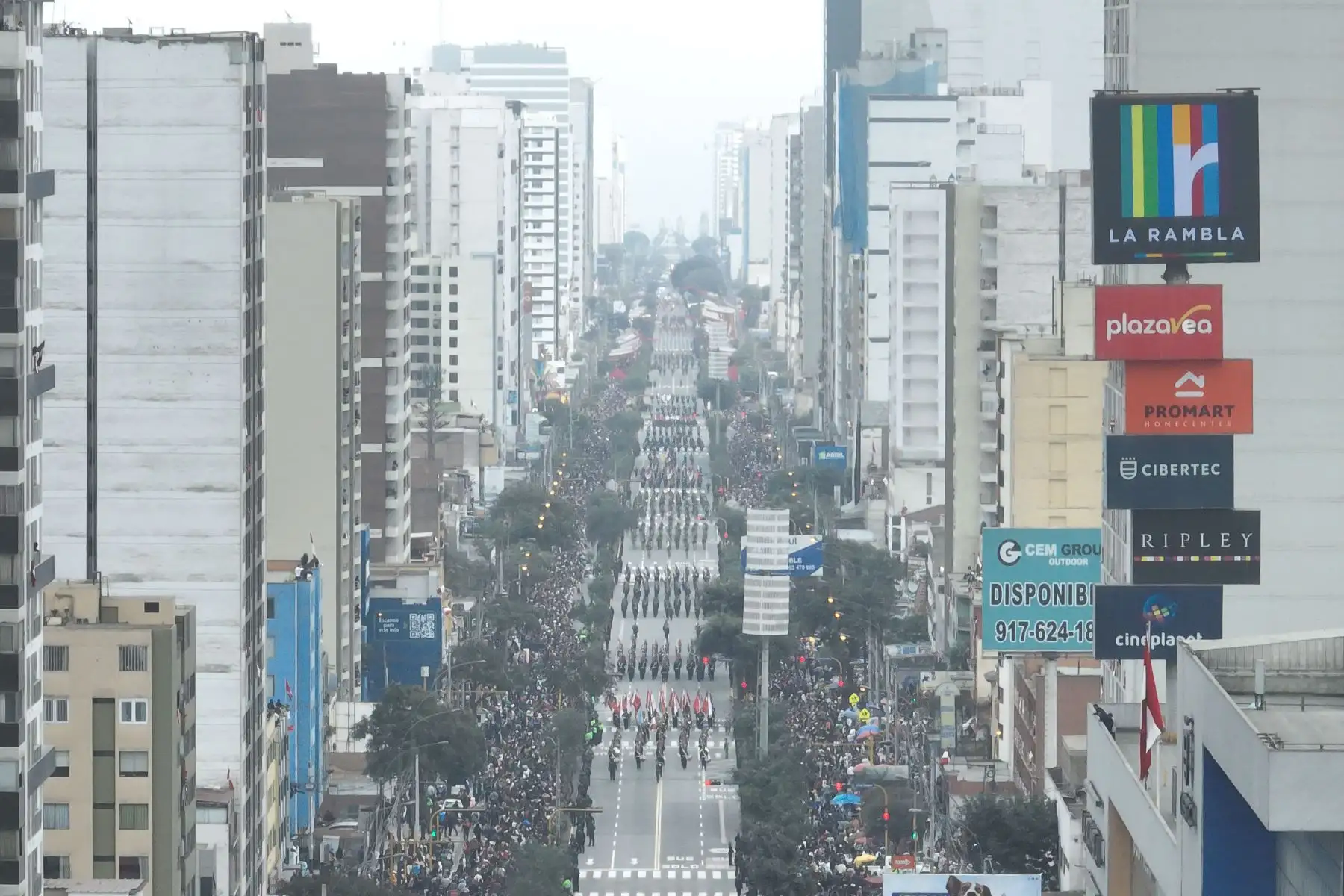 Diversos destacamentos militares y policiales desfilan en la avenida Brasil durante la Gran Parada y Desfile Cívico Militar por las Fiestas Patrias del Perú el lunes 29 de julio. Foto: ANDINA/Daniel Bracamonte