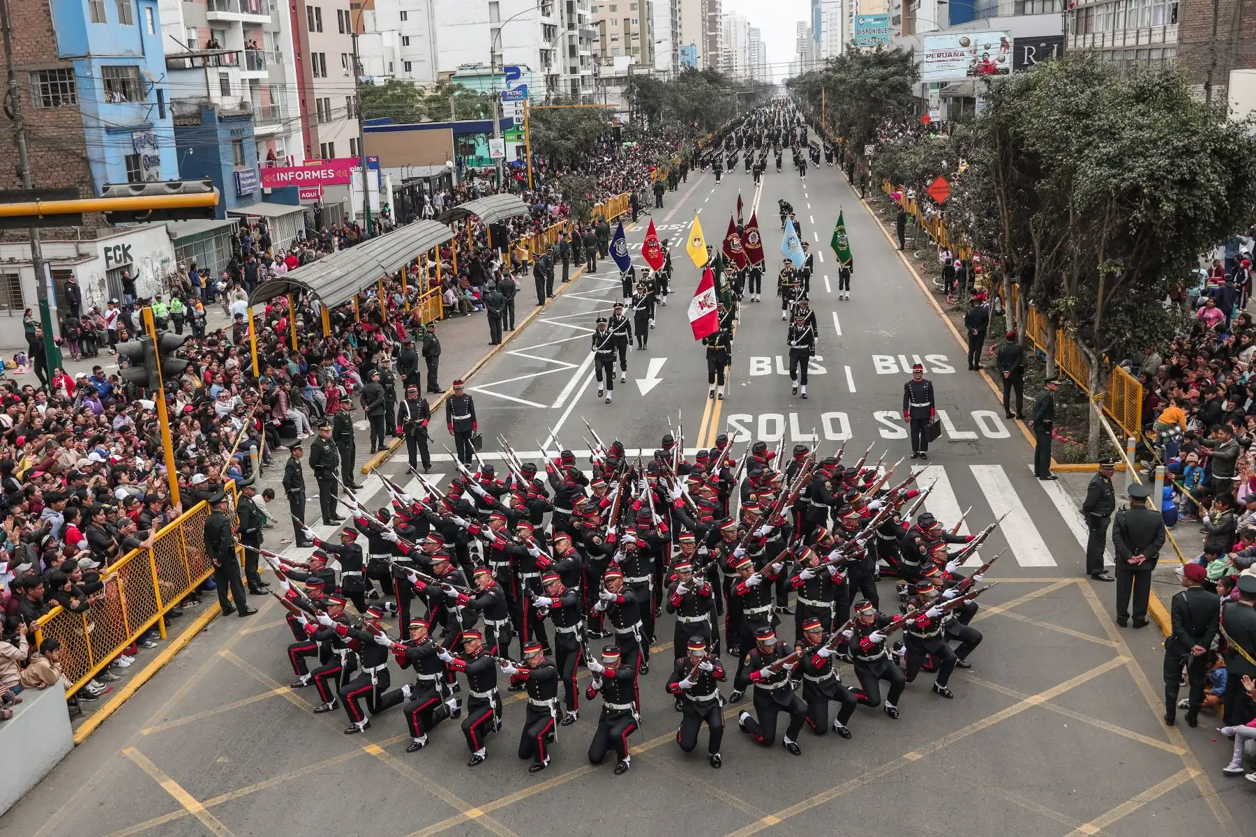 Multitudinaria asistencia a la Gran Parada y Desfile Cívico Militar por Fiestas Patrias 2024. Foto: ANDINA/ Connie Calderon