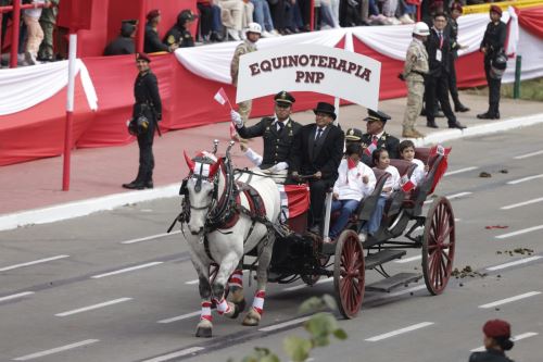Fiestas Patrias 2024: Brigadas de caballería de las fuerzas armadas participaron en la Gran Parada y Desfile Cívico Militar
