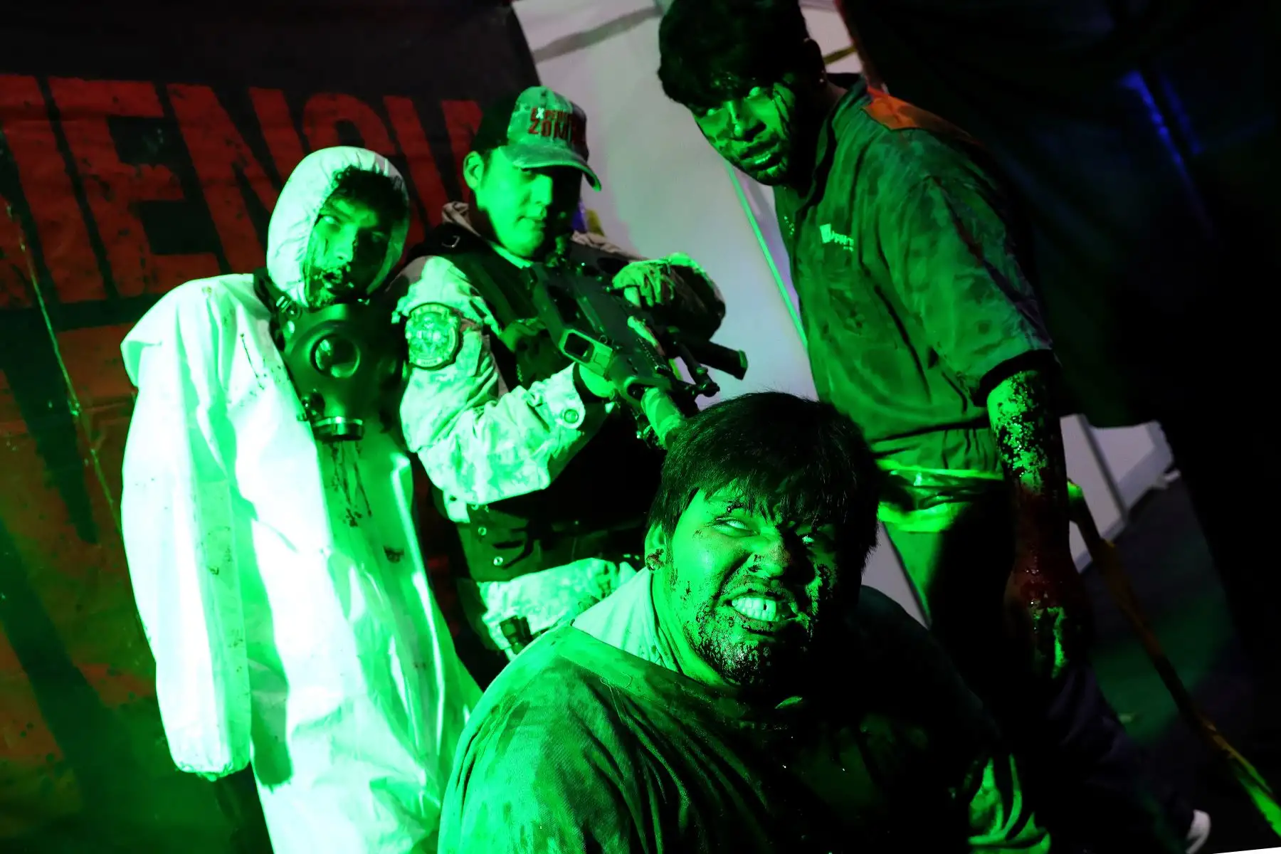 Disfrute de una experiencias con personajes terroríficos en el stand Experiencia Zombie. Foto: ANDINA / Lino Chipana.