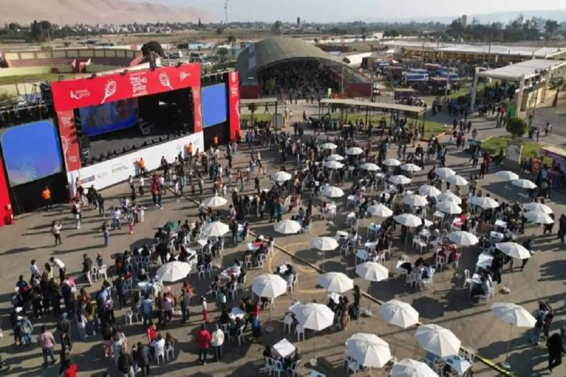 La feria gastronómica “Perú, Mucho Gusto 2024”, se realizó en el Parque Perú, distrito de Pocollay, región Tacna. Cortesía Promperú