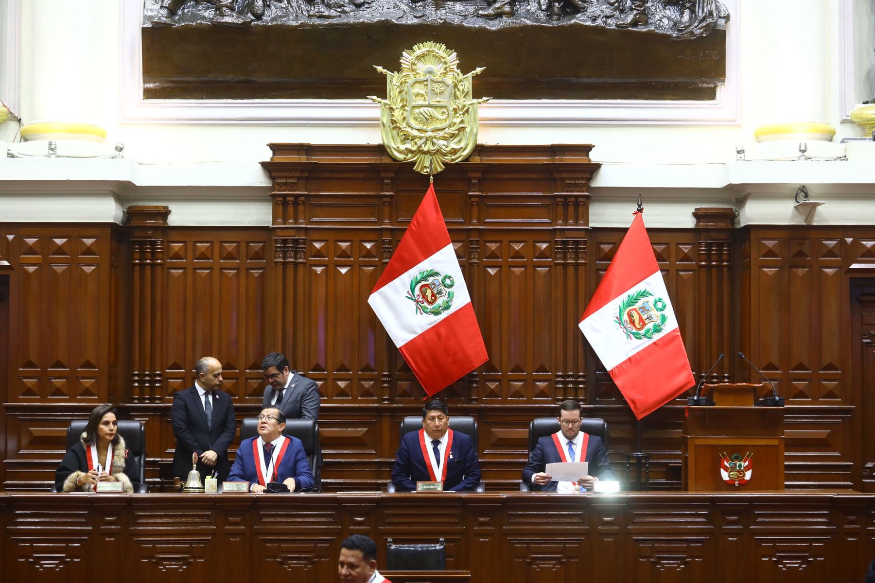 Mesa Directiva del Congreso se reunió hoy para tomar acuerdos. Foto: cortesía.