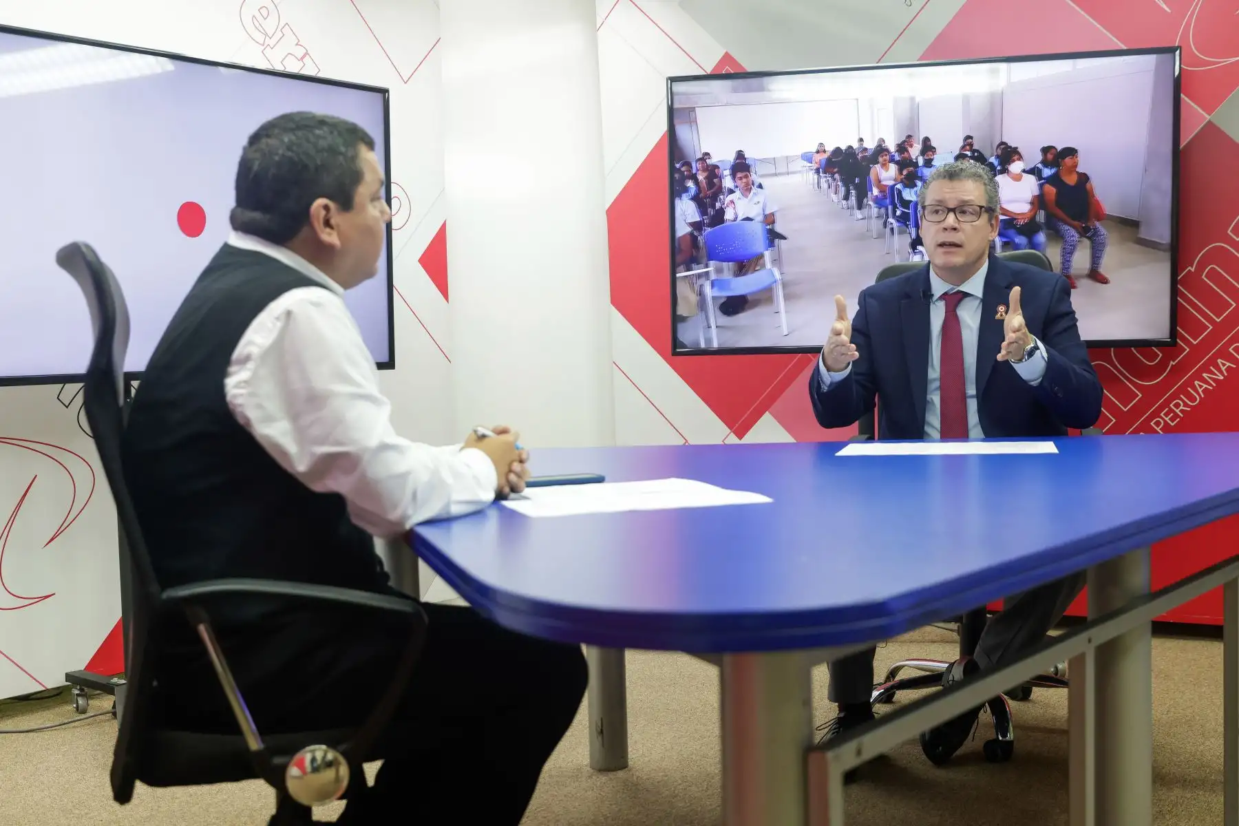 Entrevista al ministro de Educación Morgan Quero. Foto: ANDINA/Luis Iparraguirre