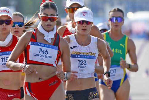 Kimberly García: compite en la prueba de la marcha atlética de los Juegos Olímpicos París 2024