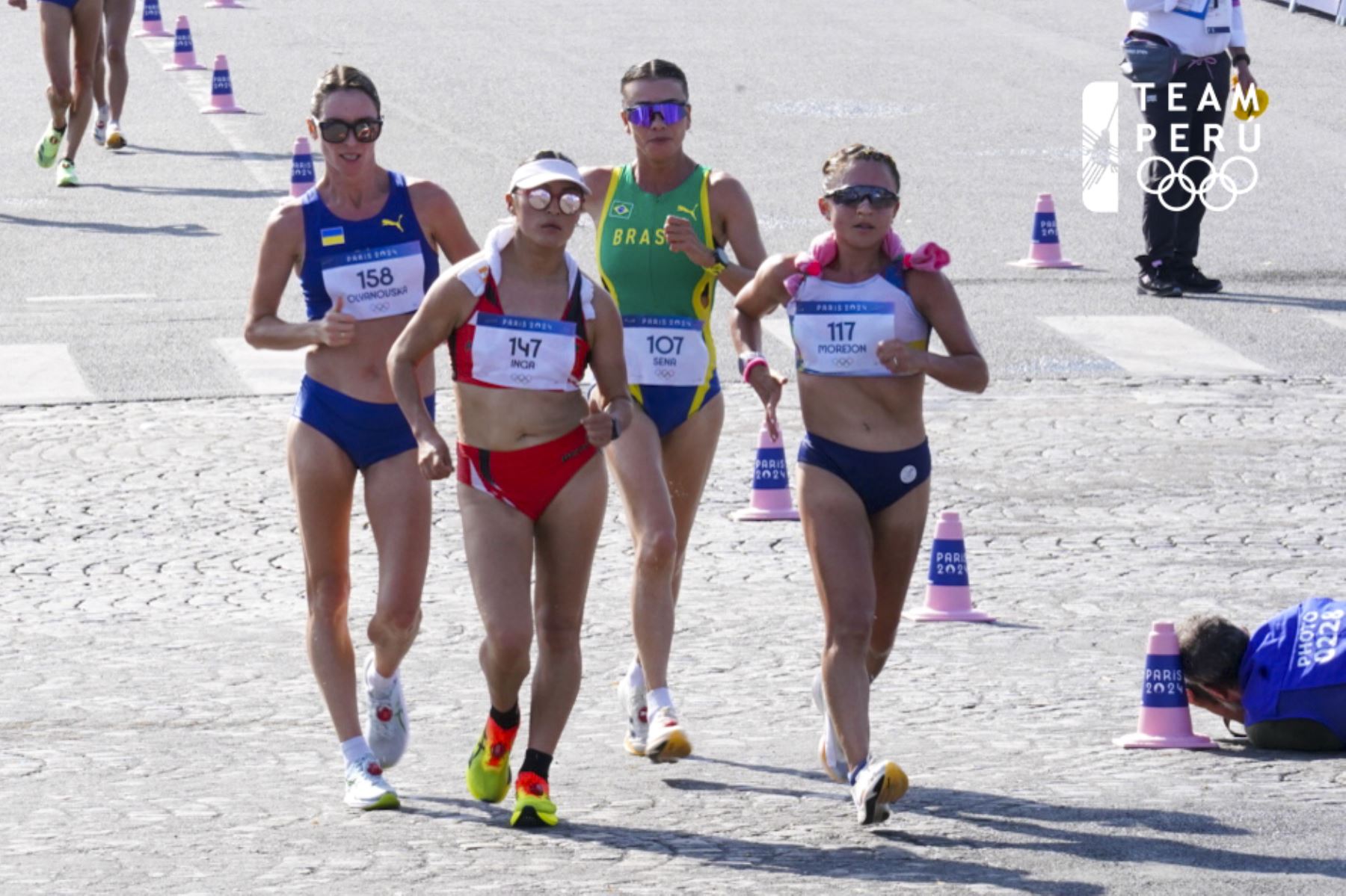 Evelyn Inga fue la mejor peruana ubicada en los 20 km marcha atlética femenina en los Juegos Olímpicos París 2024.

Foto: ANDINA/COI