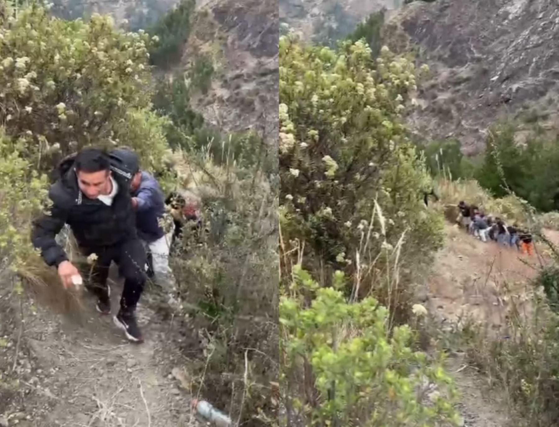 Dos personas fallecidas y una herida deja la caída del auto en que viajaban a un abismo. El trágico accidente ocurrió en la carretera Huari - Huaraz, en la sierra de la región Áncash. ANDINA/Difusión