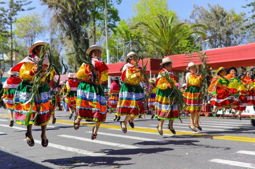 Arequipeños participan de pasacalle regional por su 484 aniversario