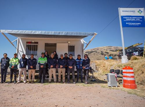 La Superintendencia de Migraciones inauguró un nuevo puesto de verificación migratoria en Puno para combatir ingresos irregulares de ciudadanos extranjeros. ANDINA/Difusión