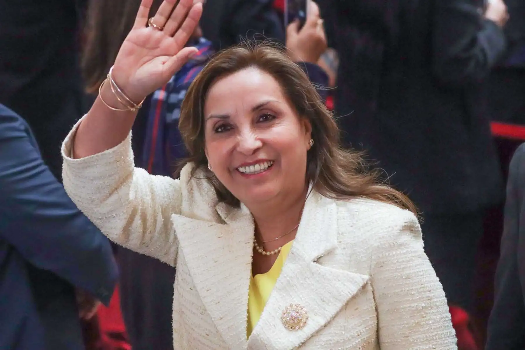La presidenta de la república, Dina Boluarte, participa en la ceremonia por el Día del Juez. Foto: ANDINA/ Lino Chipana