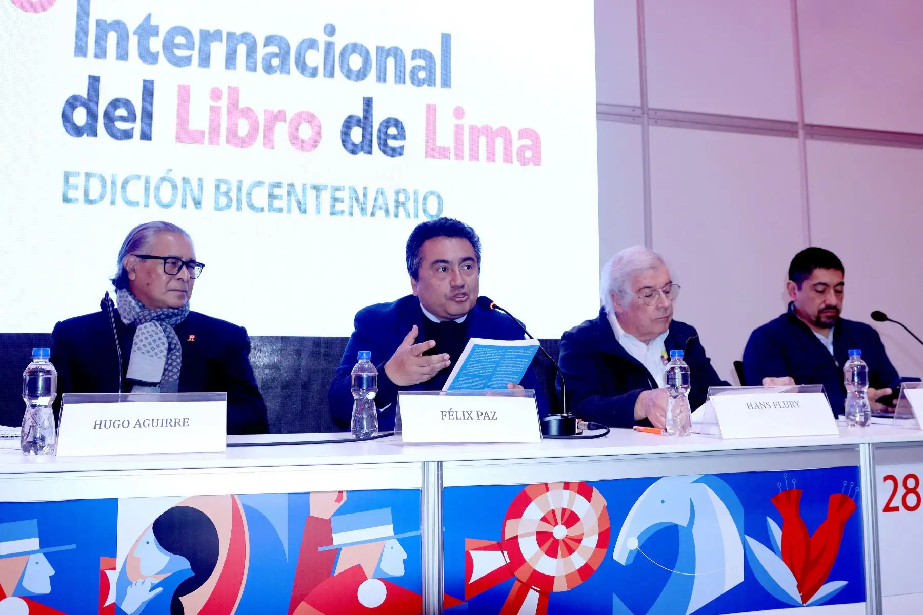Presentación del Libro "Las Leyes del Bicentenario", publicado por el Fondo Editorial Editora Perú, en el auditorio Clorinda Matto de la Feria Internacional del Libro de Lima 2024 en Jesús María. Foto: ANDINA / Lino Chipana.
