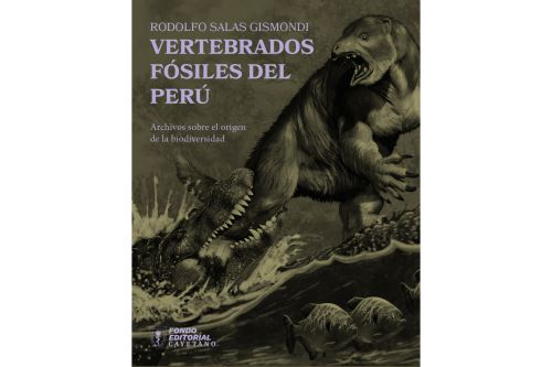 El primer libro de paleontología de vertebrados del Perú cuenta con fotografías y reconstrucciones de la fauna del pasado a todo color y en 282 páginas. Foto: Cortesía Rodolfo Salas Gismondi