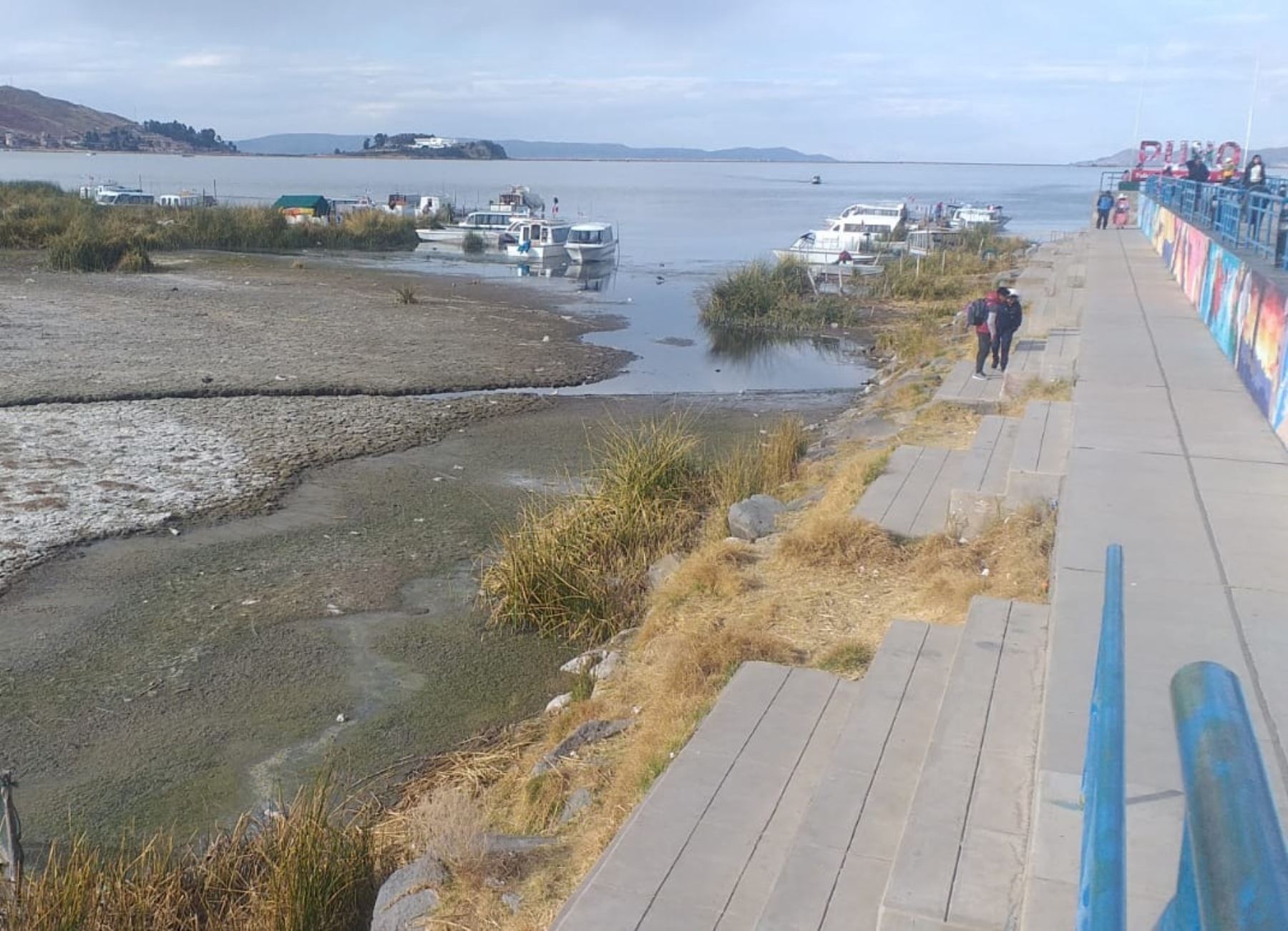 El Senamhi Puno advierte que el nivel del lago Titicaca podría descender 82 centímetros a fines del 2024 debido a la ausencia de lluvias en esa región. ANDINA/Difusión