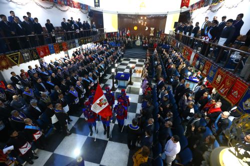 Ceremonia de la Gran Tenida Blanca en conmemoración del Bicentenario de la Batalla de Junín