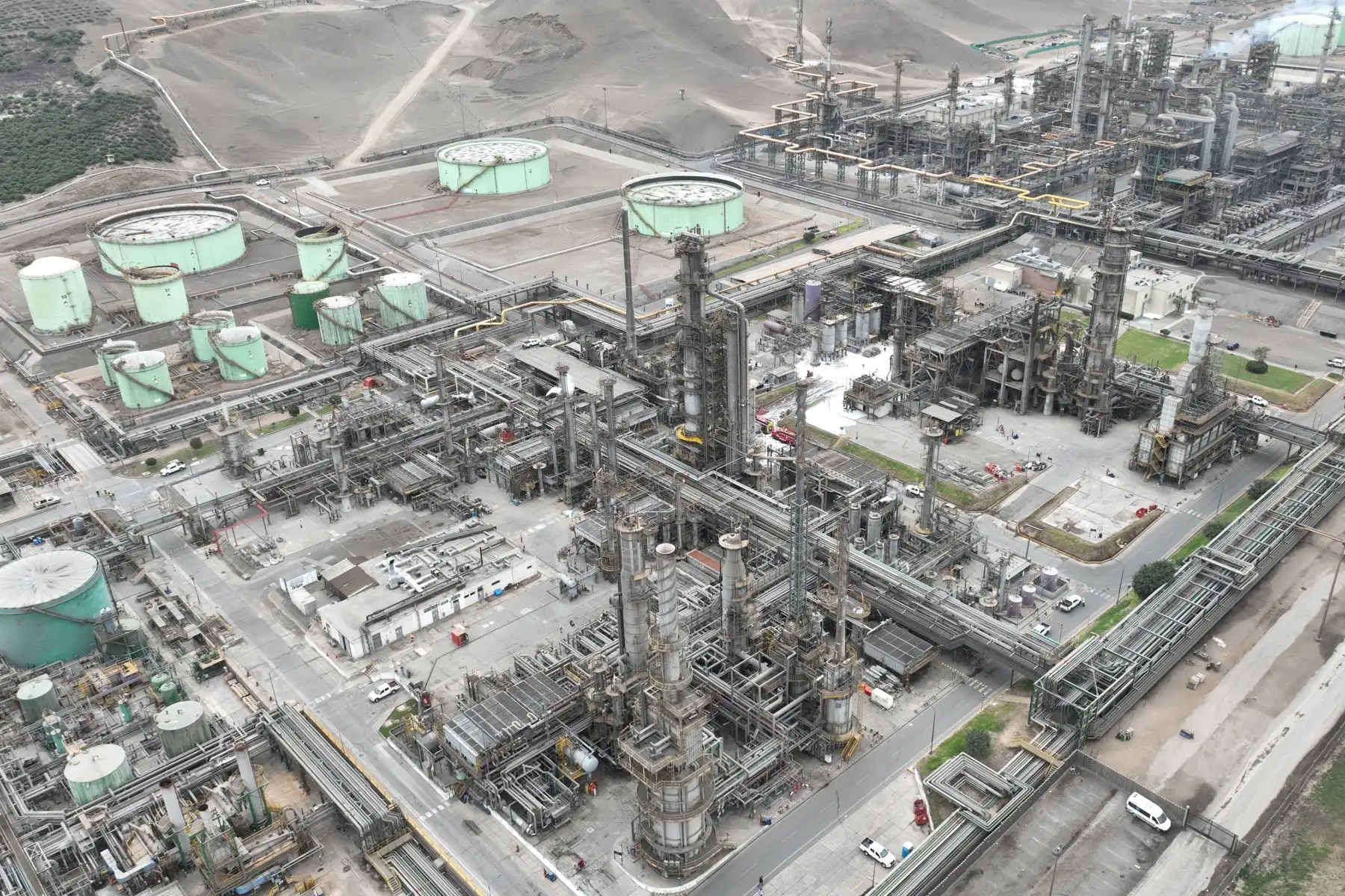 La emergencia en la refinería la Pampilla se inició a las 12:15 horas en la unidad de destilación atmosférica N° 2, la cual pudo ser controlada al 100%. Foto: ANDINA/Juan Carlos Guzmán