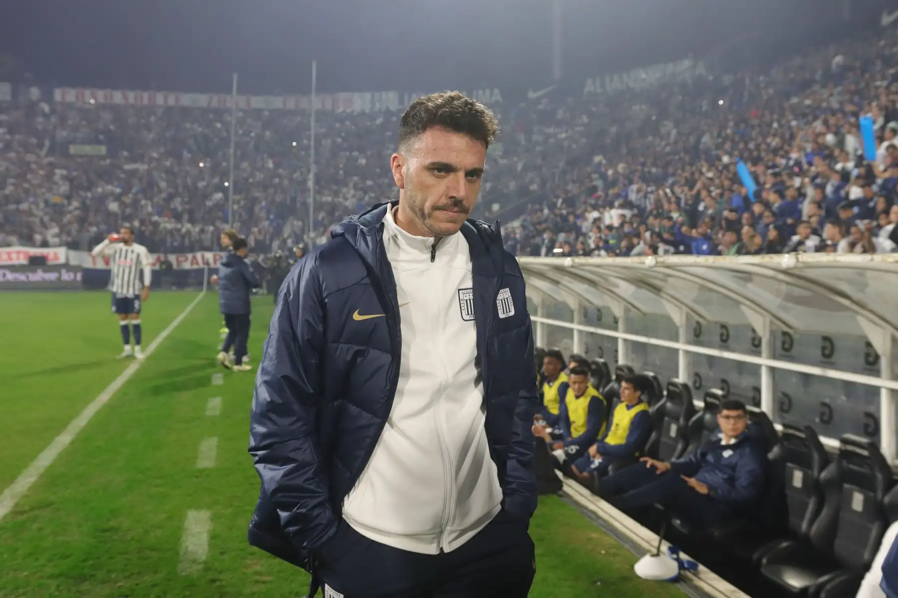 Alianza Lima se enfrenta a ADT de Tarma en partido por la sexta jornada del Torneo Clausura de la Liga en el Estadio Alejandro Villanueva. En la imagen, el entrenador de Alianza Lima , Mariano Soso.
Foto: ANDINA/Lino Chipana